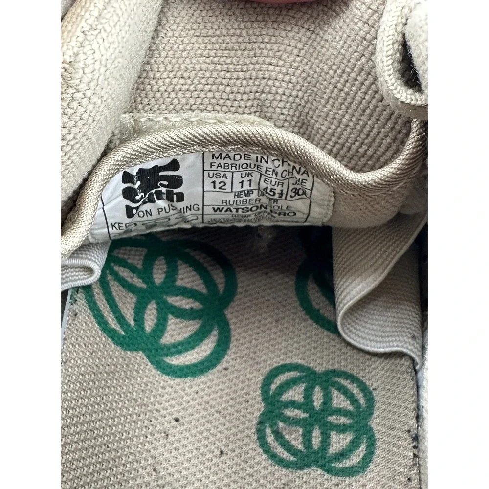 Vintage Y2K iPath Karl Watson‎ Pro Skate Shoes Skateboard Hemp Men's 12